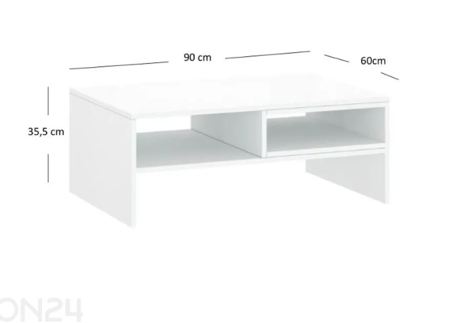 Sohvapöytä Lingo 60x90 cm