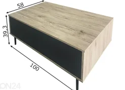 Sohvapöytä Mail Box 100x58 cm
