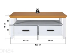 Sohvapöytä Maluno 60x120 cm