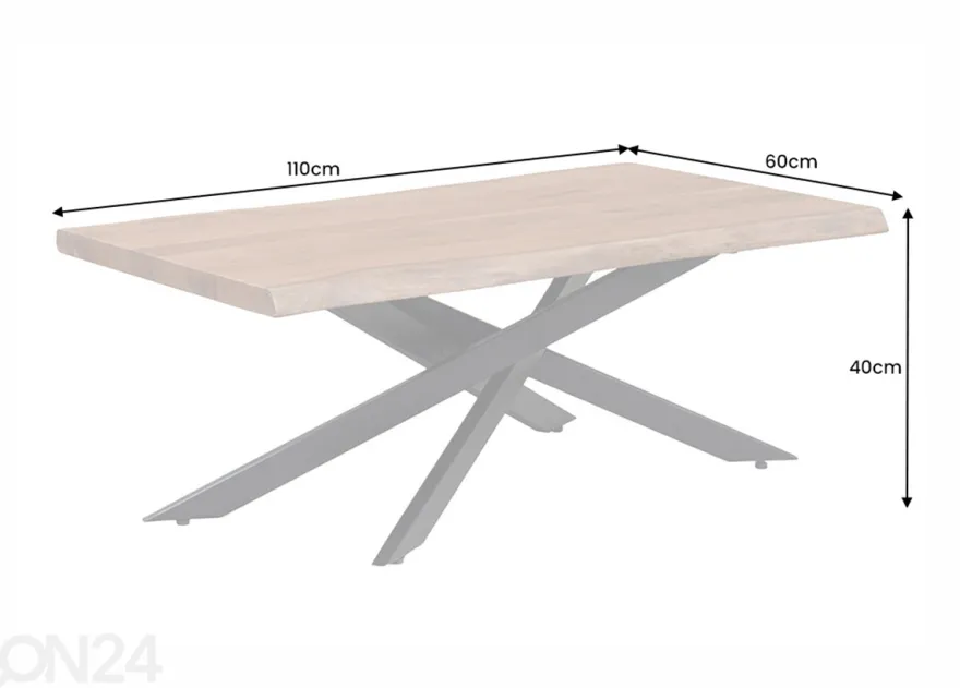Sohvapöytä Mammut 60x110 cm