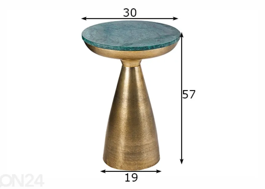 Sohvapöytä Marmor Ø 30 cm