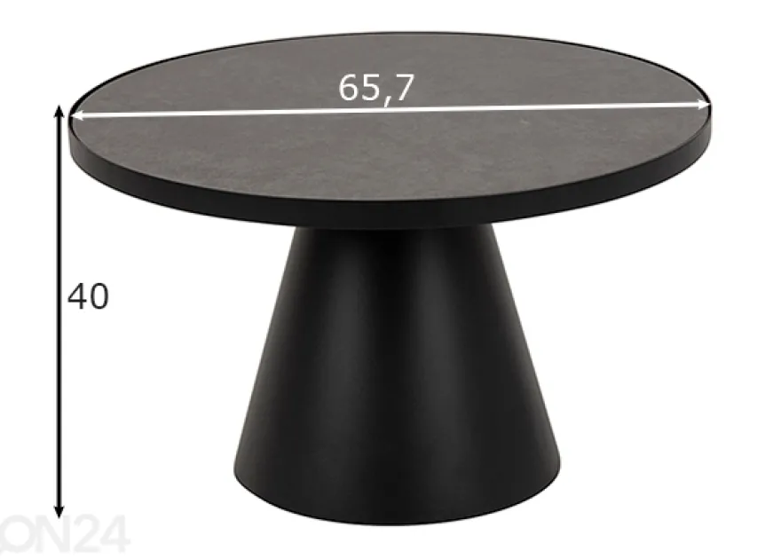 Sohvapöytä Miami Ø65,7 cm