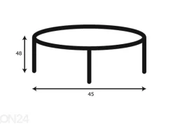 Sohvapöytä Miami Ø45 cm