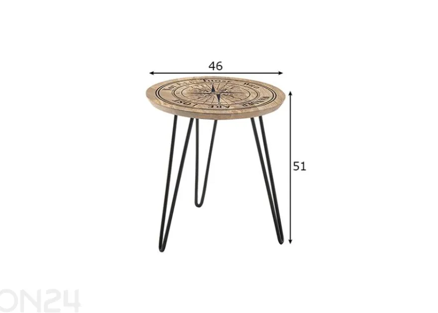 Sohvapöytä Nevis Ø 46 cm