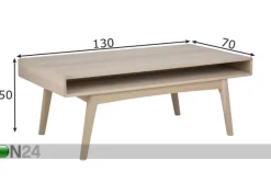Sohvapöytä Pascal 70x130 cm