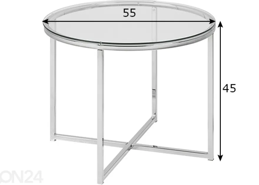 Sohvapöytä Space Ø 55 cm