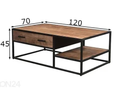 Sohvapöytä Sturdy 120x70 cm