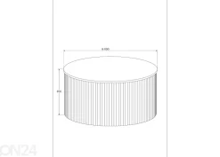 Sohvapöytä Verso Ø 80 cm