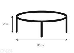 Sohvapöytä Viki Ø80 cm
