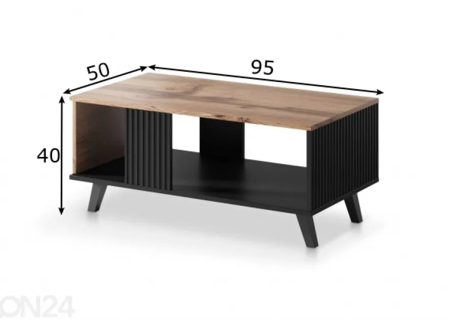 Sohvapöytä 95x50 cm