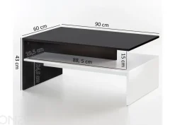 Sohvapöytä 60x90 cm