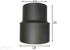 Supistusputki Ø18/Ø15 cm