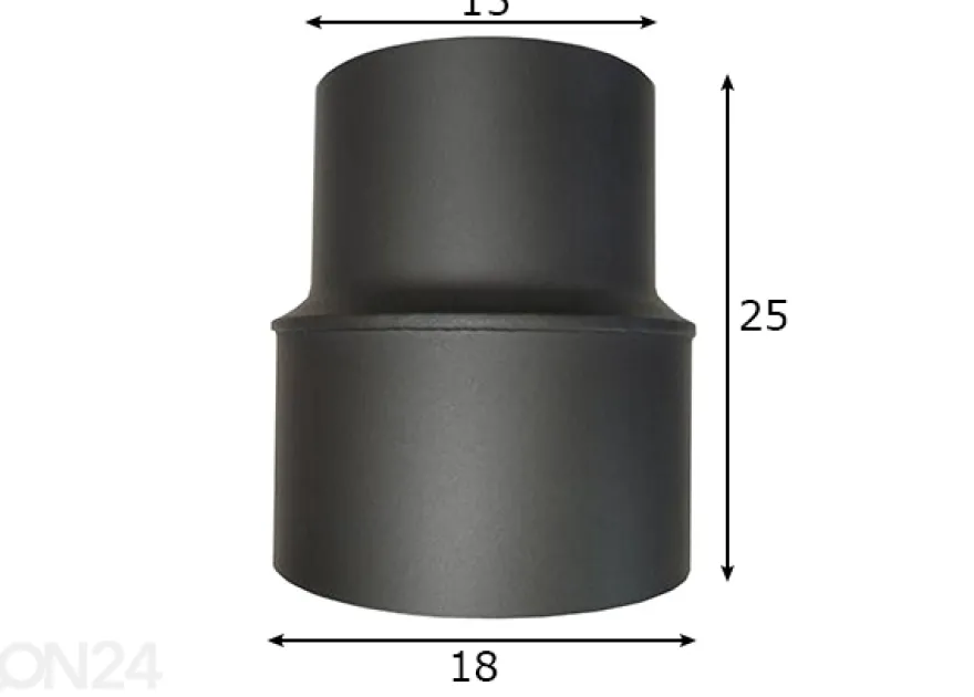 Supistusputki Ø18/Ø15 cm