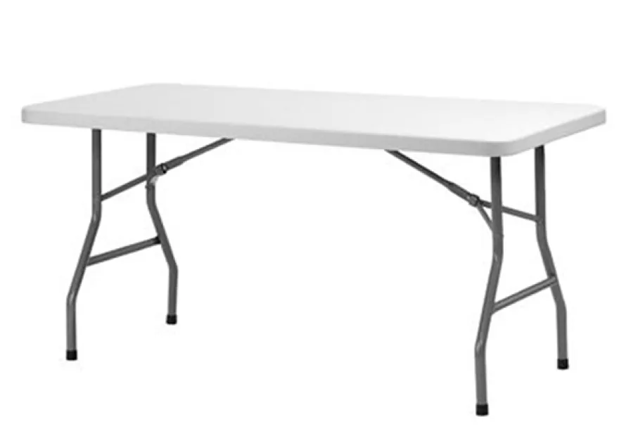 Taitettava puutarhapöytä 76x152 cm
