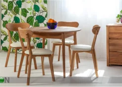Tamminen ruokapöytä Scan Ø85 cm