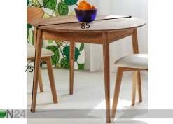 Tamminen ruokapöytä Scan Ø85 cm