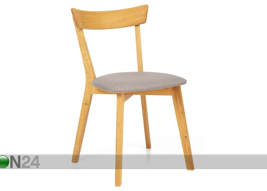 Tammi ruokapöytä Lem 90x90 cm + 2 tuolia Viola harmaa
