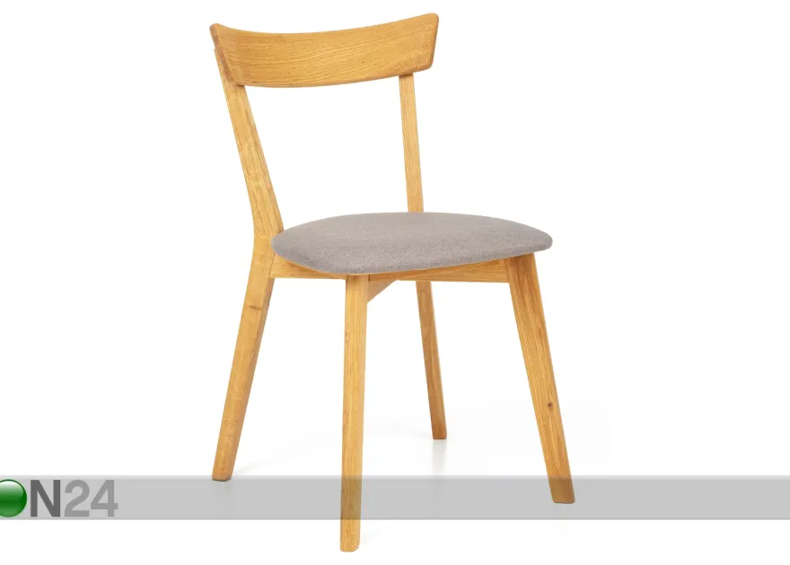 Tammi ruokapöytä Scan Ø85 cm+ 2 tuolia Viola harmaa