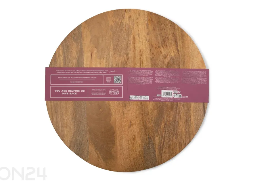 Tarjoilualusta Jamie Oliver Big love all-rounder board Ø 38 cm