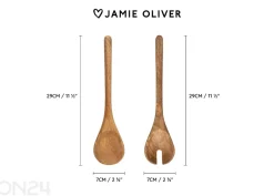 Tarjoilulusikat Jamie Oliver Big love mangopuu 29x14 cm