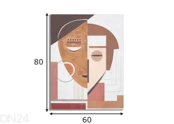 Taulu Ethnic Face 60x80 cm