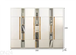 Toimistokaappi City 260 cm
