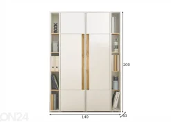 Toimistokaappi City 140 cm