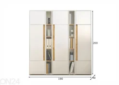 Toimistokaappi City 190 cm