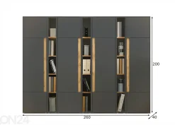 Toimistokaappi City 260 cm