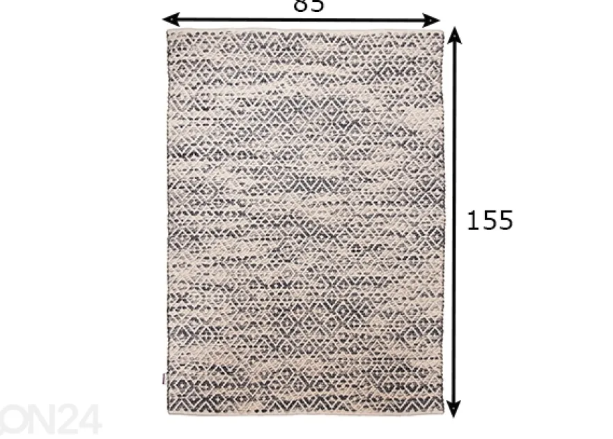 Tom Tailor matto Smooth Comfort Diamond 85x155 cm