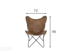 Tuoli Butterfly brown