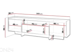 TV-taso apan 197 cm