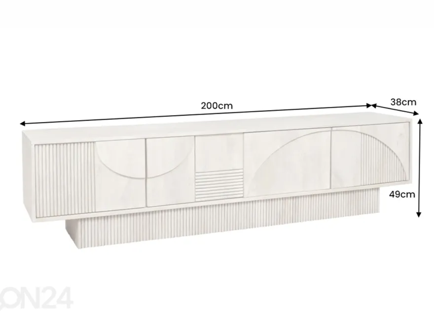 TV-taso Art Deco 200 cm