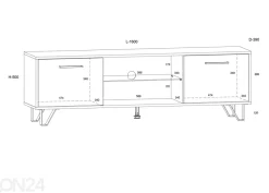 TV-taso Bos2 160 cm