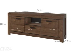 TV-taso Brass 160 cm