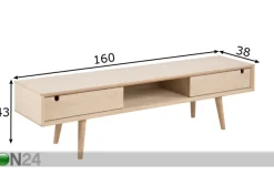 TV-taso Bristoly 160 cm