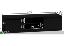 TV-taso Brooklyn 140 cm