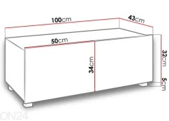 TV-taso Claudia 100 cm