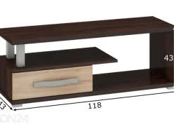 TV-taso Cloghroe 118 cm