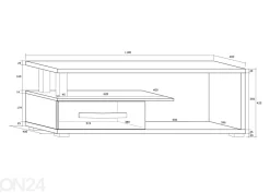 TV-taso Cloghroe 118 cm