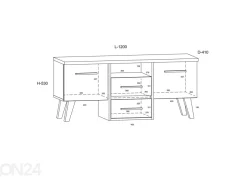TV-taso Clon 120 cm