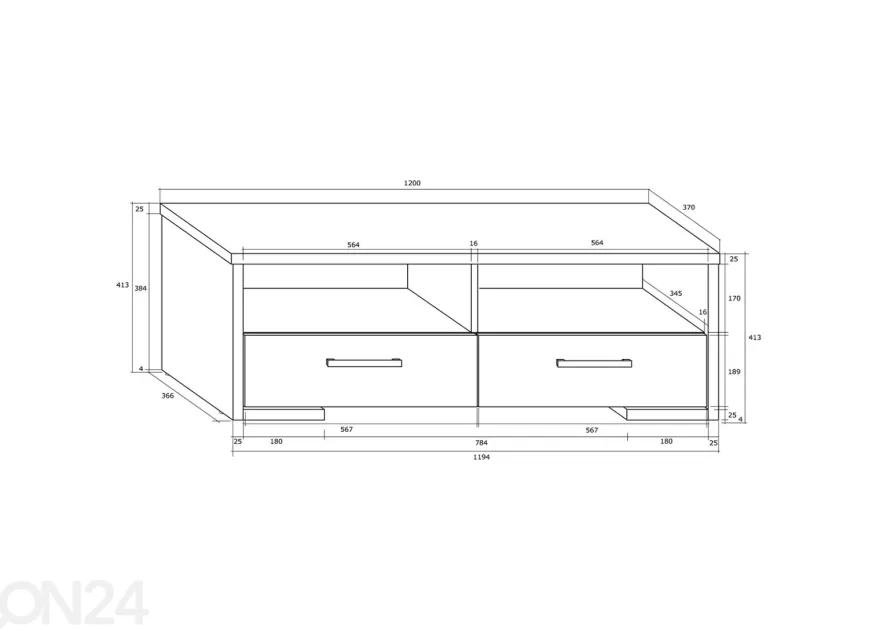 TV-taso 120 cm
