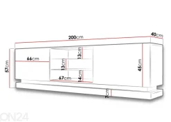 TV-taso 200 cm