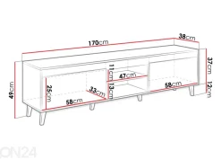 TV-taso 170 cm