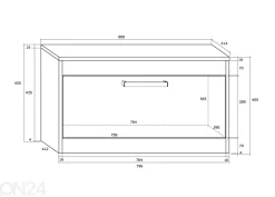 TV-taso Cobhy 80 cm