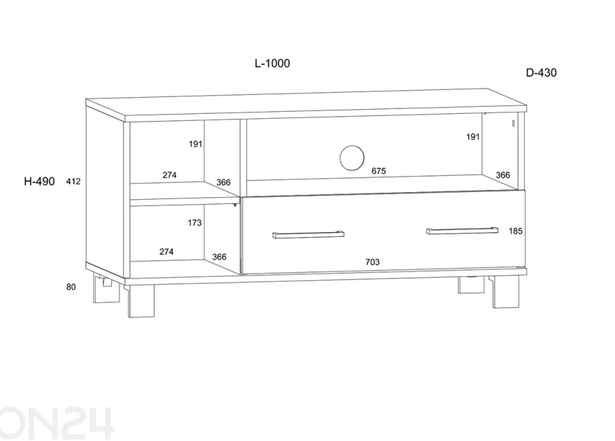 TV-taso Cool 100 cm
