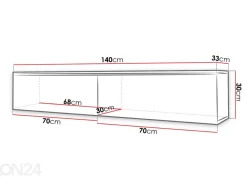 TV-taso Debora 140 cm