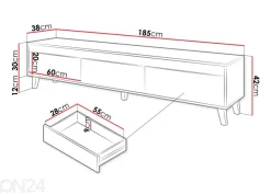 TV-taso East 185 cm
