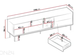 TV-taso Eero 194 cm