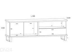 TV-taso Fermoy 160 cm